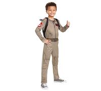 GHOSTBUSTER - Licence Officiel - Déguissement SOS Fantômes : L'héritage pour Enfant - Inclus Proton Pack - Matériaux Résistant - Marron - Costumes Détaillés - Costumes Fêtes Anniversaire - Dès 3 ans