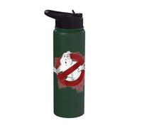 Ghostbusters 84 Film Faded Cracked Halftone No-Ghost Grunge Stainless Steel Insulated Water Bottle