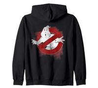 Ghostbusters 84 Film Faded Cracked Halftone No-Ghost Grunge Sweat à Capuche