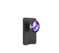 Ghostbusters Années 80 Cyber Chrome Grille métallique No-Ghost PopSockets PopWallet pour MagSafe