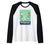 Ghostbusters Cartoon Characters Retro Advertisement Movie Manche Raglan