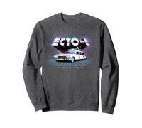 Ghostbusters Ecto 1 1984 Voiture de cinéma Années 80 Synthwave Grille chromée Sweatshirt