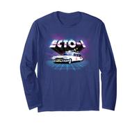 Ghostbusters Ecto 1 Synthwave NYC 1984, Film rétro des années 80 Manche Longue