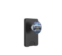 Ghostbusters Ecto 1 Vue de Face de Voiture 1984 Titre Vibrant Texte PopSockets PopWallet pour MagSafe