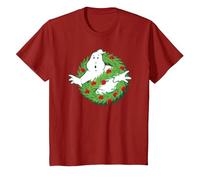 Ghostbusters Fantôme de Noël T-Shirt, Enfant, Canneberge, 12 Ans