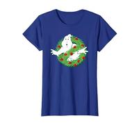 Ghostbusters Fantôme de Noël T-Shirt, Femme, Bleu Royal, L