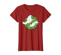 Ghostbusters Fantôme de Noël T-Shirt, Femme, Canneberge, S