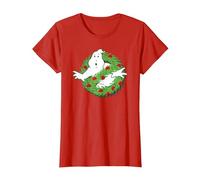 Ghostbusters Fantôme de Noël T-Shirt, Femme, Rouge, M