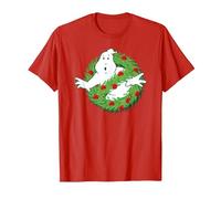 Ghostbusters Fantôme de Noël T-Shirt, Homme, Rouge, M