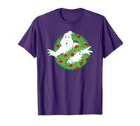 Ghostbusters Fantôme de Noël T-Shirt, Homme, Violet, XL