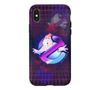 Ghostbusters Grille Anti-fantômes Années 80 Cyber Chrome Coque pour iPhone X/XS