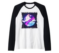 Ghostbusters Neo Logo des années 80 Synthwave Cool Zuul Vintage Movie Manche Raglan