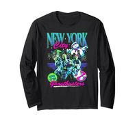 Ghostbusters Neon New York City Retro 80's Movie Manche Longue