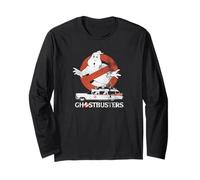 Ghostbusters No Ghost with Ectomobile Retro Movie Manche Longue