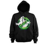 Ghostbusters Officiellement sous Licence Slime Logo Sweat À Capuche (Noir), Small