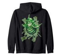 Ghostbusters Slimer Green Ghost 1984 Film Splatter Demi-Teinte Sweat à Capuche