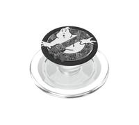 Ghostbusters Toile d'araignée d'halloween Monochrome sans fantôme Argenté PopSockets PopGrip pour MagSafe