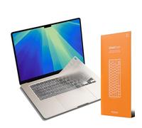 GhostCover FlexType Protection de Clavier de qualité supérieure pour Une Saisie Haute Performance, Compatible avec MacBook Air 13/15 M4/M3/M2/M1 MacBook Pro 14/16, MacBook Air 13/15 (Transparent)