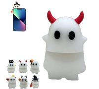 Ghostees Mystery Phone Buddy, Ghostees Ghostees Ghost Blind Box, breloque de téléphone fantôme mignon, mini figurine jouet surprise, design pelable et collant, pour tous les téléphones mobiles