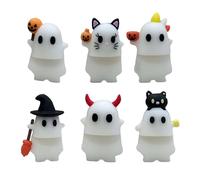 Ghostees Mystery Phone Buddy, Ghostees Ghostees Ghost Blind Box, mini figurine de téléphone, jouet surprise mignon et adhésif puissant pour smartphone, figurine à décoller et coller, accessoire de