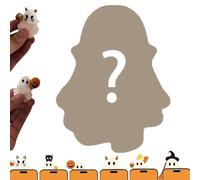 Ghostees Mystery Phone Buddy, Stick-on Halloween Ghost & Pumpkin Phone Topper, Mini Phone Figure Surprise Toy, Peel-and-Stick Design Figurine, Fun Desk Accessory, for All Phones (Random)