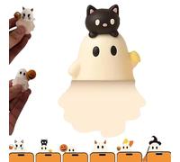 Ghostees Mystery Phone Buddy, Stick-on Halloween Ghost & Pumpkin Phone Topper, Mini Phone Figure Surprise Toy, Peel-and-Stick Design Figurine, Fun Desk Accessory, for All Phones (E)