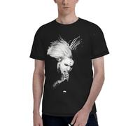 Ghostemanes T-Shirt Full Width Men's Short Sleeved Casual Basic Classic Pullover Tees Manches Courtes(Medium)