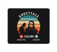 Ghostface Calling Refuser Accepter Tapis De Souris Gaming Bords Cousus Mousepad Antidérapant Mouse Pad pour Jeu Travail Ordinateur 25X30Cm