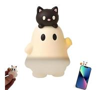 Ghosthees Mystery Phone Buddy, Stick-on Halloween Ghost & Pumpkin Phone Topper, Mini Phones Figure S Surprise Toy, Peel-and-Stick Design Figurine, Fun Desk Accessoire (#C)