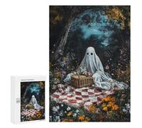 Ghostly Picnic in The Woods Puzzle 1000 Pièces Educa Jouet en Bois Cadeau Unique Décoration Intérieure Jeu Éducatif Challenge Toy Adultes Et Enfants À Partir De 14 Ans 300 PCS
