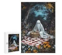 Ghostly Picnic in The Woods Puzzle 1000 Pièces Educa Jouet en Bois Cadeau Unique Décoration Intérieure Jeu Éducatif Challenge Toy Adultes Et Enfants À Partir De 14 Ans 1000 PCS