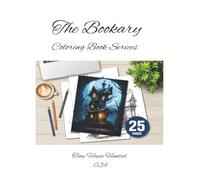 Ghostly Tiny Houses - A Grayscale Coloring Book of Eerie Charm: The Bookary Coloring Book Series