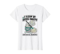 Ghosts Humorous Education C Bucket of Water Fun Halloween T-Shirt Graphique avec Valeur