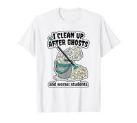 Ghosts Humorous Education C Bucket of Water Fun Halloween T-Shirt Graphique avec Valeur