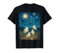 Ghosts in the Garden - Van Gogh Style Halloween Night Tee T-Shirt