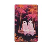 Ghosts on Old Wooden Swing Single Toggle Blank Wall Plate Light Switch Cover Decorative 1 Gang for Kitchen Room Bathroom Size 11.4 x 7 cm