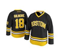 GHOSTWEAR Maillot de hockey pour homme 18 Happy Gilmore Sanders cousu Noir, noir, XX-Large