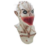 GHOULISH Masque bouche cousue adulte Halloween - Rouge - Taille Unique