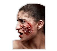 Ghoulish Productions - Application : Vers Sanglants, Collection Application, Accessoire en Latex Résistant, Peint à la Main, Halloween, Défilé de Carnaval, Fête Costumée, Taille Unique Adulte