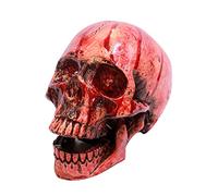 Ghoulish Productions - Expérience de crâne en résine sanglante, Ligne de crânes en résine, Latex résistant, Peint à la Main, Halloween, défilé de Carnaval, fête costumée.