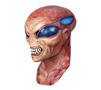 Ghoulish Productions - Máscara Alien Garo, Línea Nightmare Makers, Disfraz de Látex resistente, pintada a mano, Día de los Muertos, Halloween, Desfile de Carnaval, Talla adulto