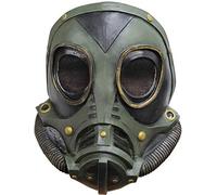 Ghoulish Productions - Masque à Gaz M3A1, Ligne Masque à Gaz & Steampunk, Masque en Latex Résistant, Peint à la Main, Halloween, Défilé de Carnaval, Fête Costumée, Taille Unique Adulte.