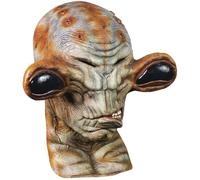 Ghoulish Productions - Masque Alien Richer, de la ligne Nightmare Makers. Ce déguisement en latex résistant est peint à la main et est parfait pour Halloween. Taille adulte unique.
