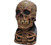 Ghoulish Productions - Masque de Crâne Aztèque, Collection Crâne, Masque en Latex Résistant, Peint à la Main, Halloween, Défilé de Carnaval, Fête Costumée, Taille Unique Adulte