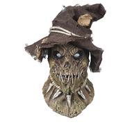 Ghoulish Productions - Masque Déguisement Épouvantail Possédé, Ligne Épouvantails, Costume en Latex Résistant, Peint à la Main, Halloween, Défilé de Carnaval, Fête Déguisée, Taille Unique Adulte.