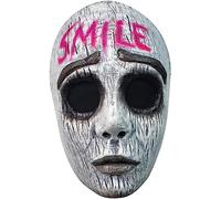 Ghoulish Productions - Neon Smile Urban Mask, Masque déguisement en latex résistant, peint à la main de couleur néon, brille dans l'obscurité, pour Halloween, Carnaval, Fête costumée.