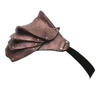 Ghoulish Productions - Pauldron de Cuivre, Ligne Masque à Gaz & Steampunk, Accessoire en Latex Résistant, Peint à la Main, Halloween, Défilé de Carnaval, Fête Costumée, Taille Unique Adulte.