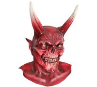 Ghoulish Productions Rouge Masque Diable Démon Halloween Horreur Effrayant 26342