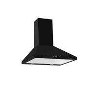 Glem Gas GHP645BK hotte Montée au mur Noir 498 m³/h