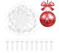 GHPKOTW 100 Pièces Crochets pour oeufs de Pâques, crochets de suspension pour boule polystyrène, boules de Noël et œufs en plastique ou en polystyrène